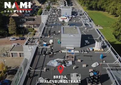 Renovatie dak woningcomplex Breda