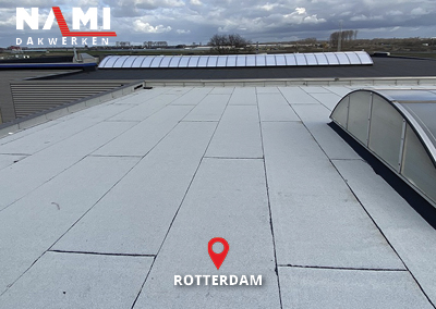 Renovatie dak bedrijfspand Rotterdam
